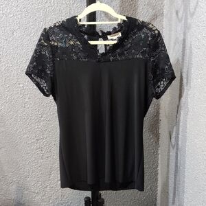 Faith and Joy Black Lace Blouse
